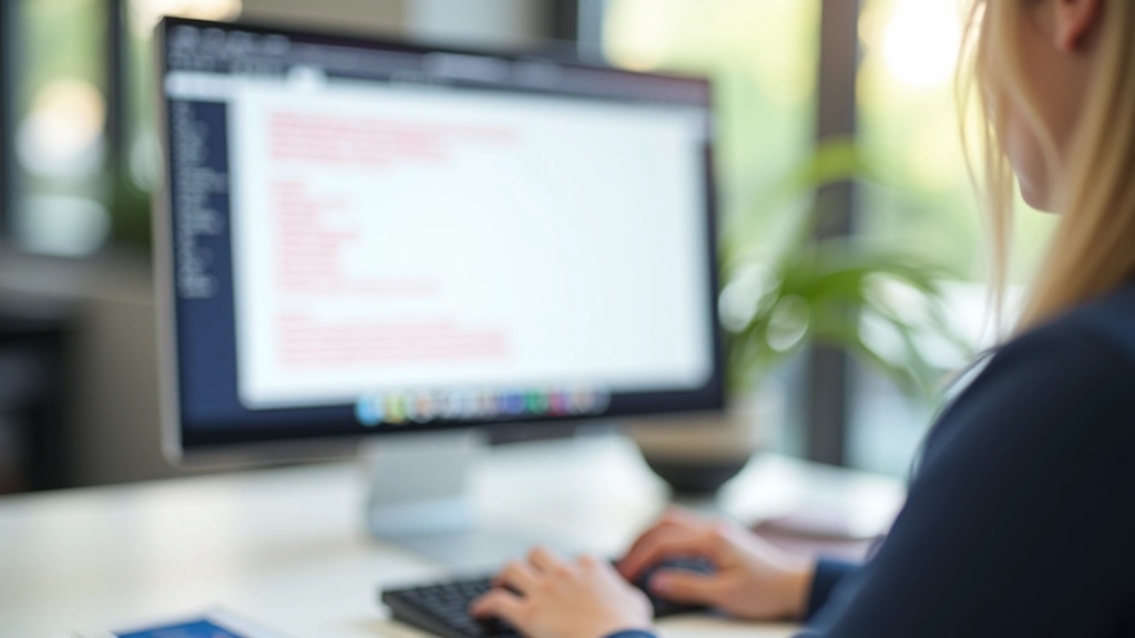 Ecrã de computador a mostrar documento com correções a vermelho, cursor do rato visível sobre o texto